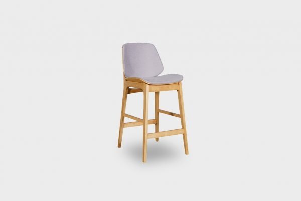 Lagos Barchair Natural Fabric Pewter