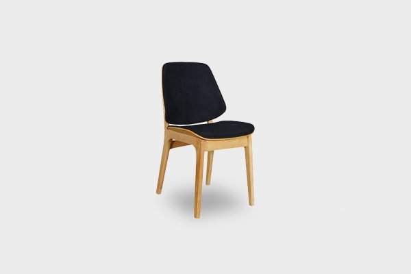 Lagos Chair Natural Fabric Ebony